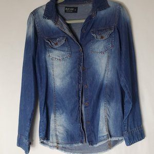 Blue Age Jeans USA Women's Denim Long Sleeve Shirt